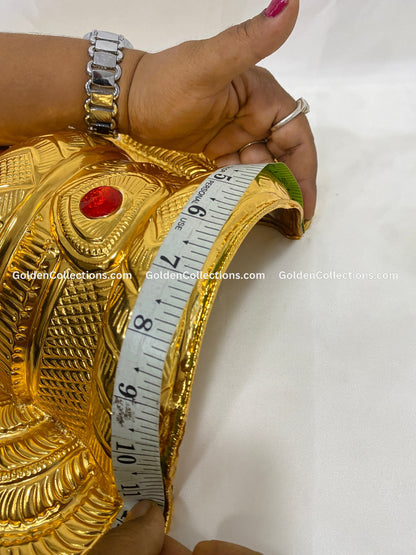 Hindu Goddess Crown Kireedam - Jewellery - GoldenCollections DGC-028 3