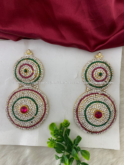 Hindu Goddess Earrings - Sacred Ear Ornaments - DGE-118