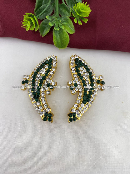 Hindu Goddess Earrings Set - GoldenCollections DGE-100