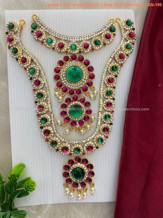 Hindu Goddess Jewellery - Ammavaru Short Necklace - DSN-199