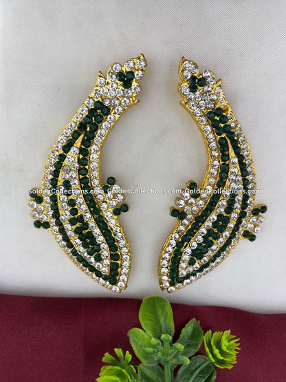 Hindu Goddess Jewellery Earrings - GoldenCollections DGE-027