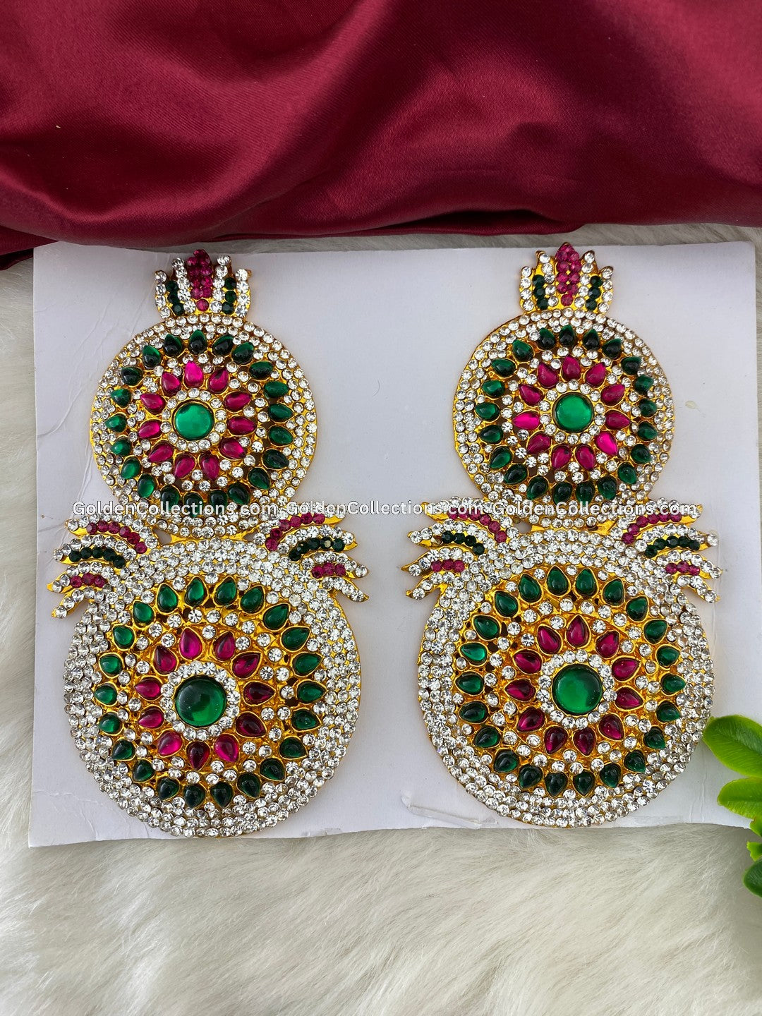 Hindu Goddess Jewellery Earrings - Ornate Adornments - DGE-126