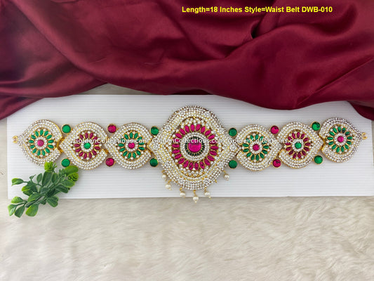 Hindu Goddess Waist Ornament-Sacred Symbols of Devotion - DWB-010