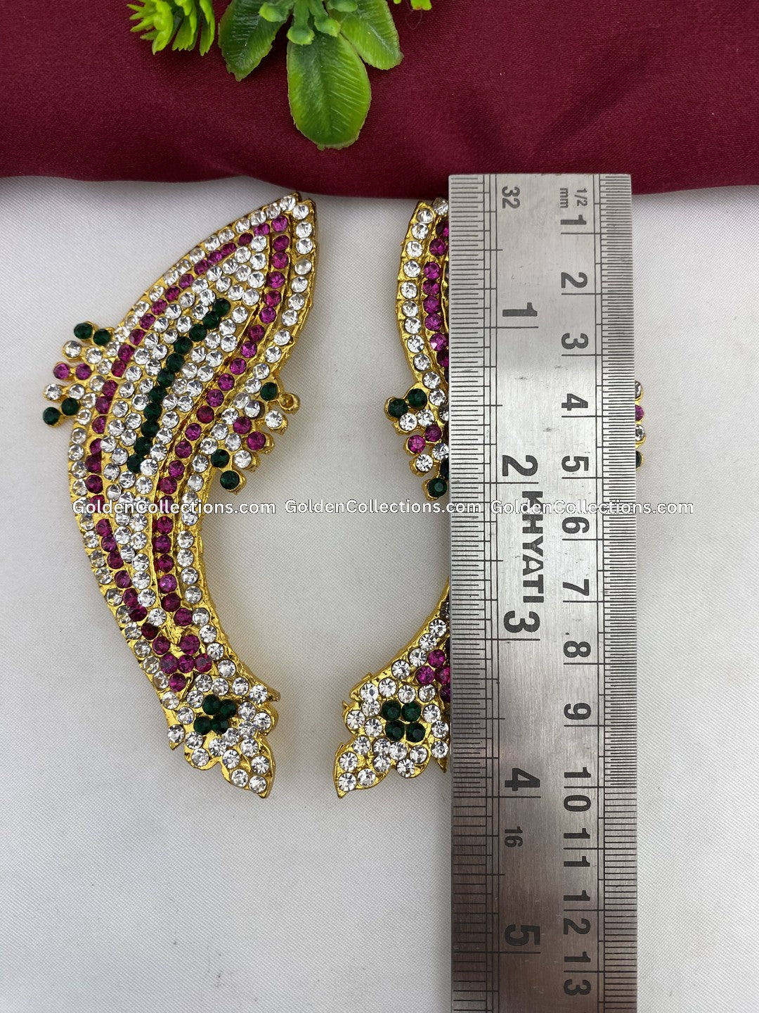 Hindu Idol Goddess Decoration Jewellery - GoldenCollections DGE-066 2