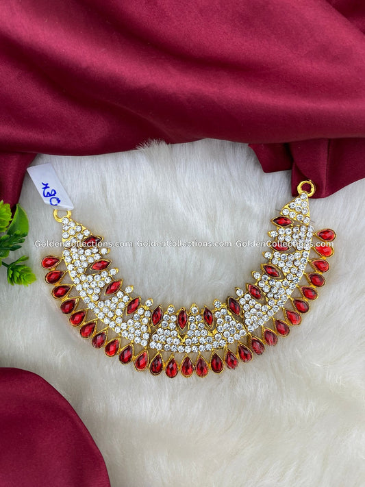 Indian Deity Jewelry - Temple Deity Short Necklace DSN-075