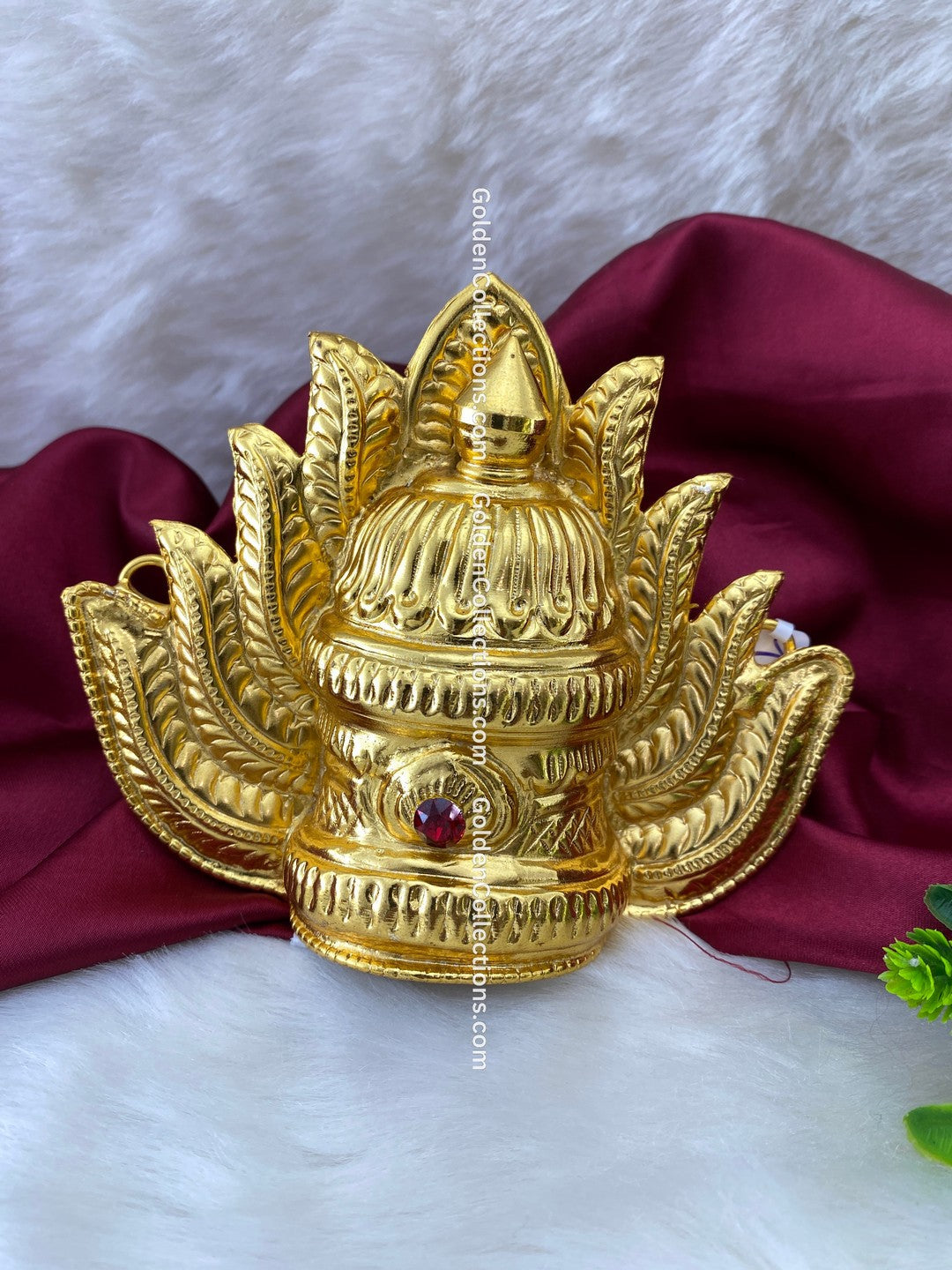 Indian Traditional Gold Plated Mukut Kireedam - Shop Now - DGC-209
