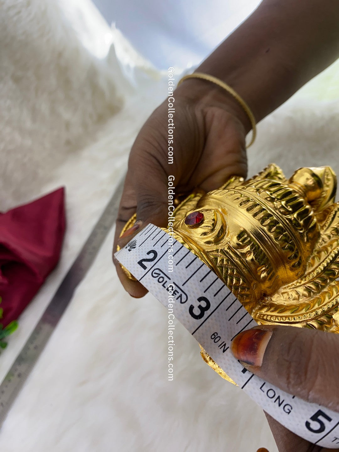 Indian Traditional Gold Plated Mukut Kireedam - Shop Now - DGC-209 3