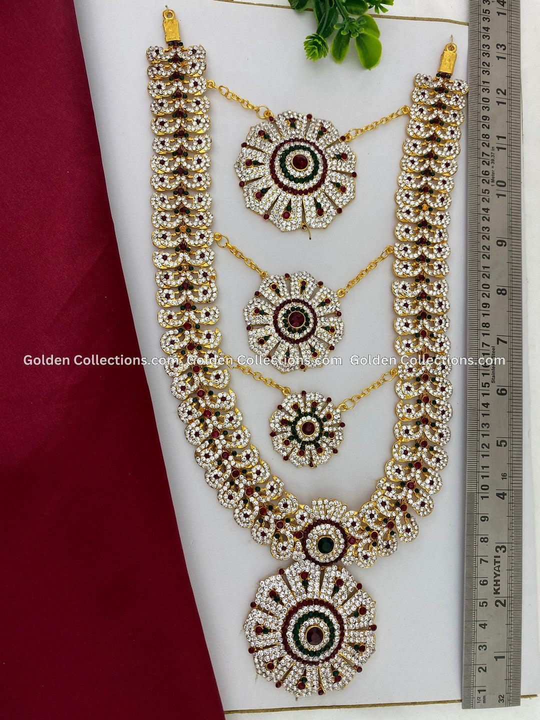 Jewellery Set for Goddess - Divine Radiance - GoldenCollections 2