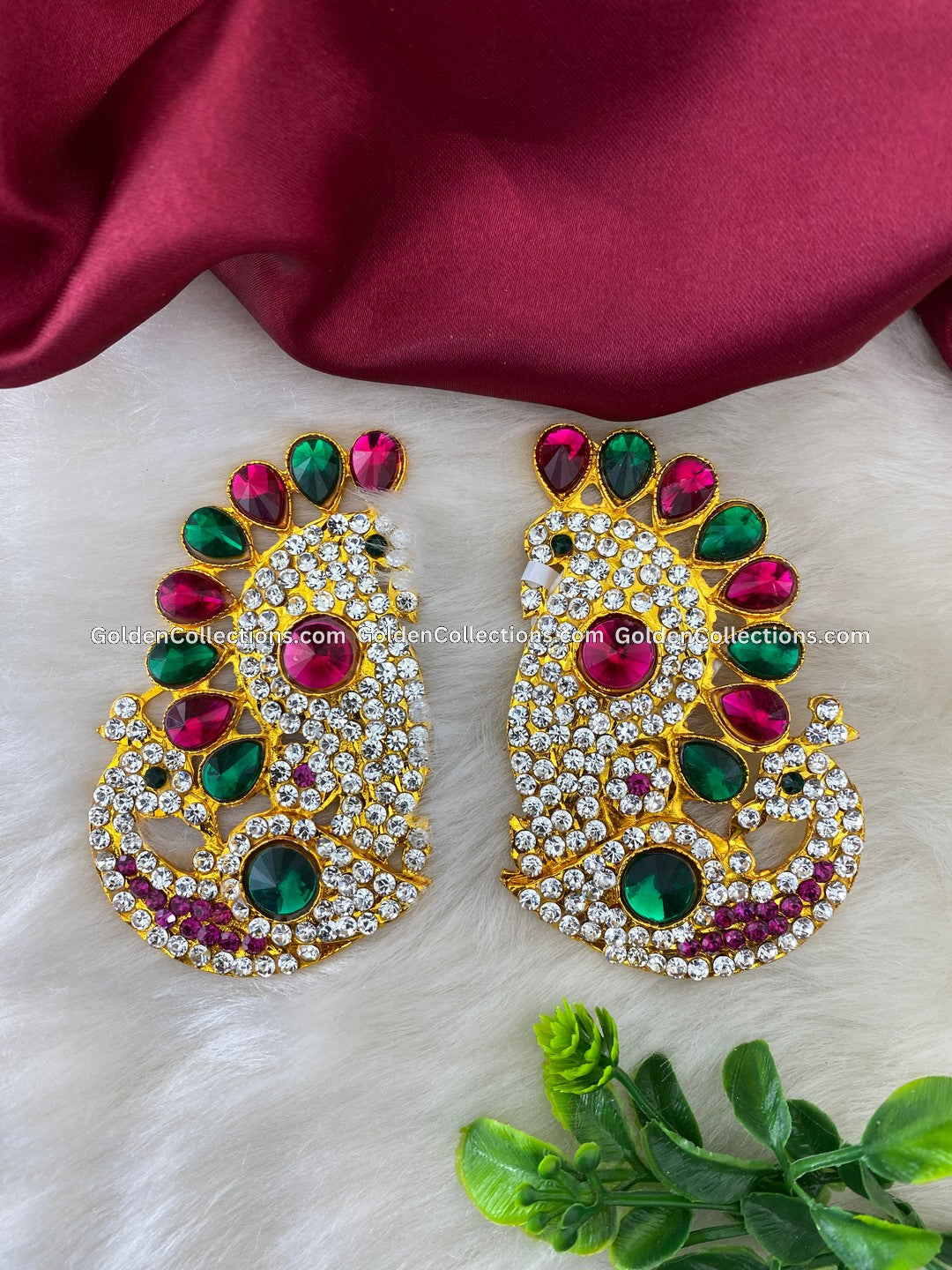 Karna Pathakkam Hindu God Earrings - Divine Adornments - DGE-117