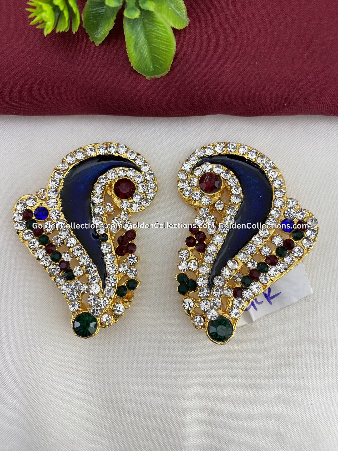 Karna Pathakkam - Sacred Earrings - GoldenCollections DGE-018