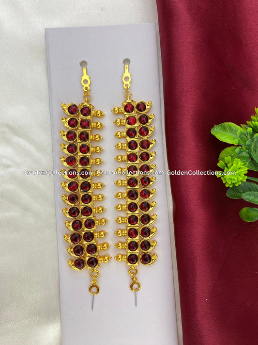 Kempu Stones Chutti for Bharatanatyam - Traditional Jewelry BDM-015