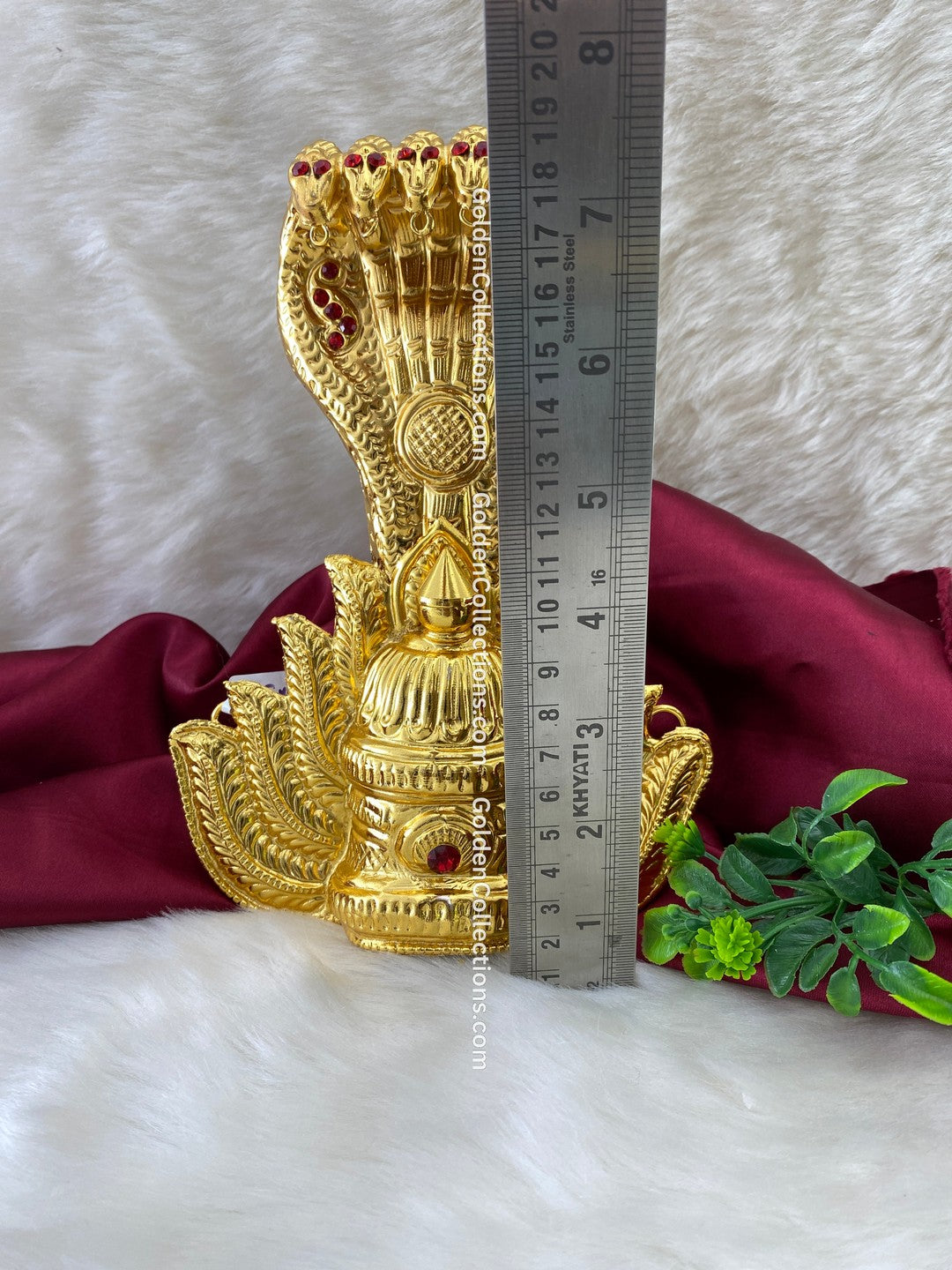 Online: Gold Plated Goddess Amman Crown Mukut - DGC-204 2