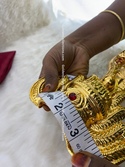 Online: Gold Plated Goddess Amman Crown Mukut - DGC-204 3