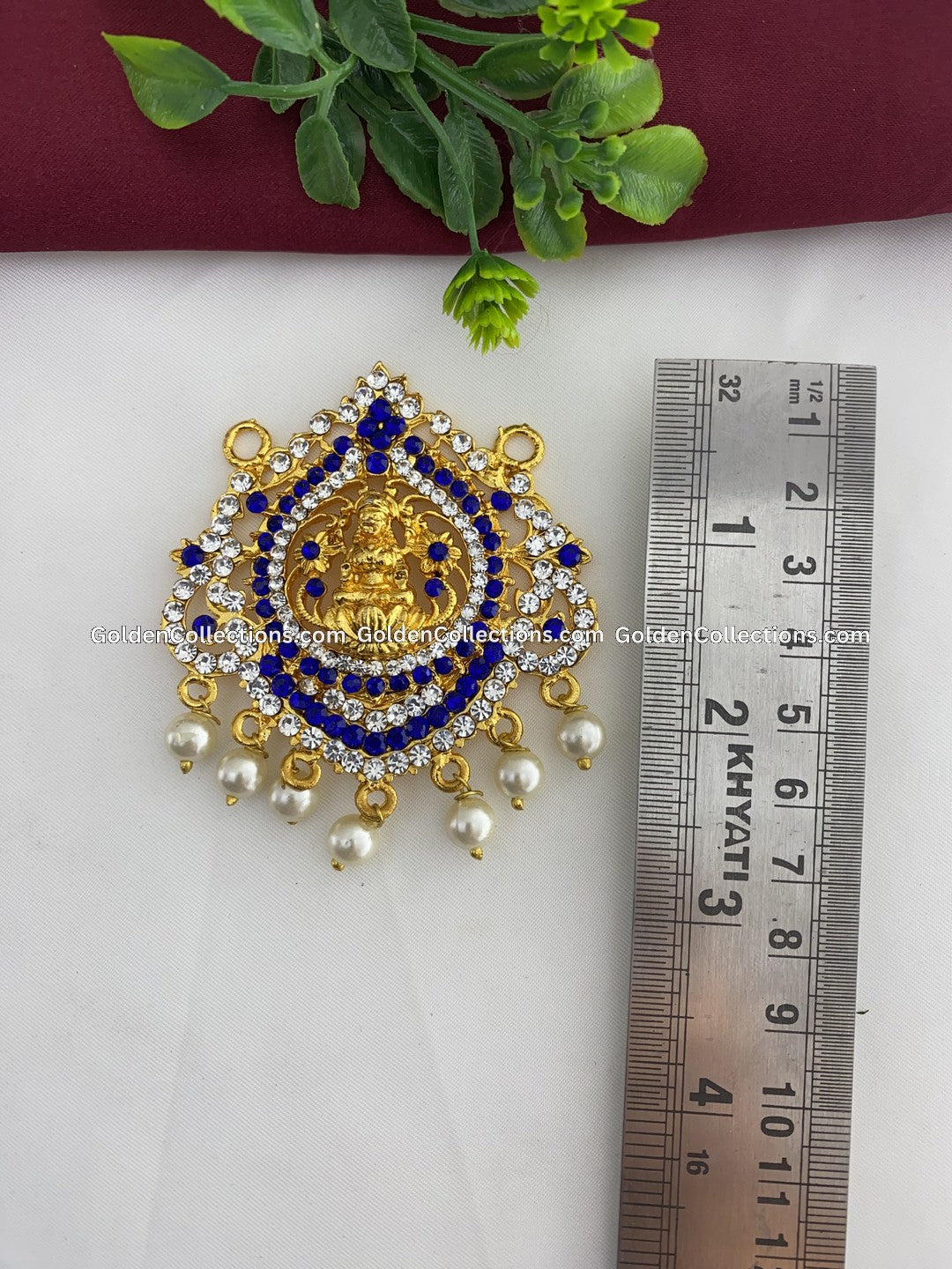 Ornament Amman Alangaram Jewellery Locket - GoldenCollections DGP-014 2