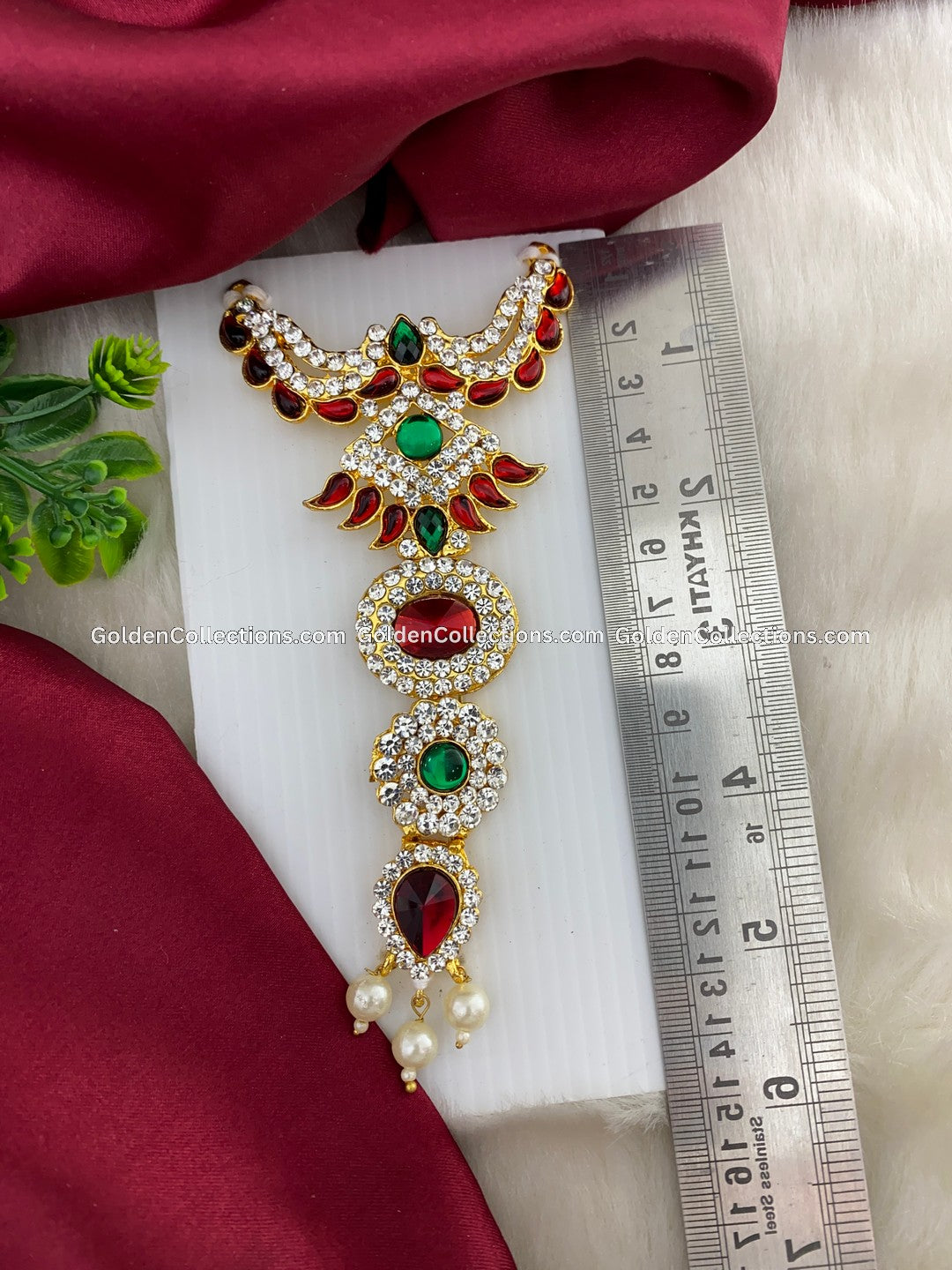 Ornate Temple Deity Short Necklace - Exclusive Collection DSN-145 2