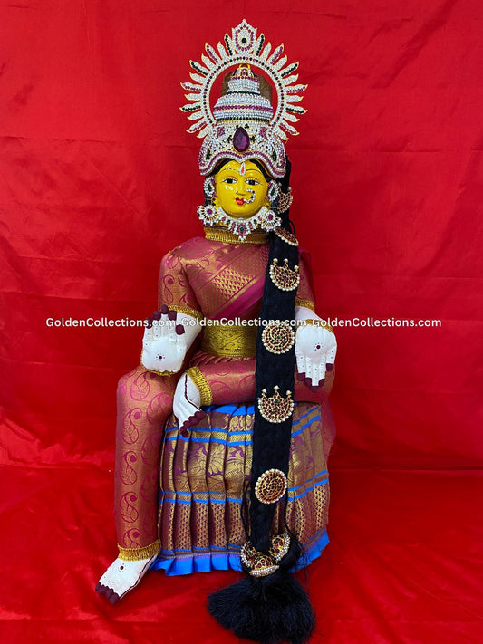 Varalakshmi Amman Idol Full Set 26 in Multi Color VVD097 for Varalakshmi Vratham pooja image 1