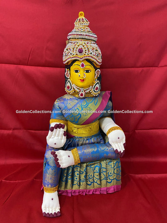 Varalakshmi Amman Idol Full Set 19 in Blue VVD052 for Varalakshmi Vratham pooja image 1