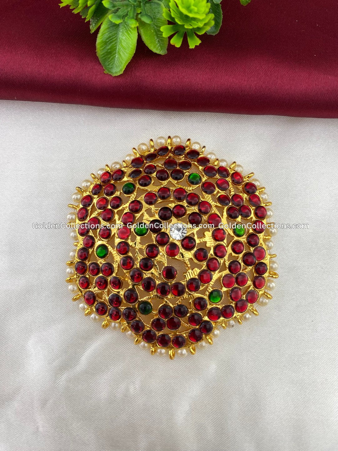 Bharatanatyam Rakodi Hair Ornament Design for Bharatanatyam and Kuchipudi dance hairstyle
