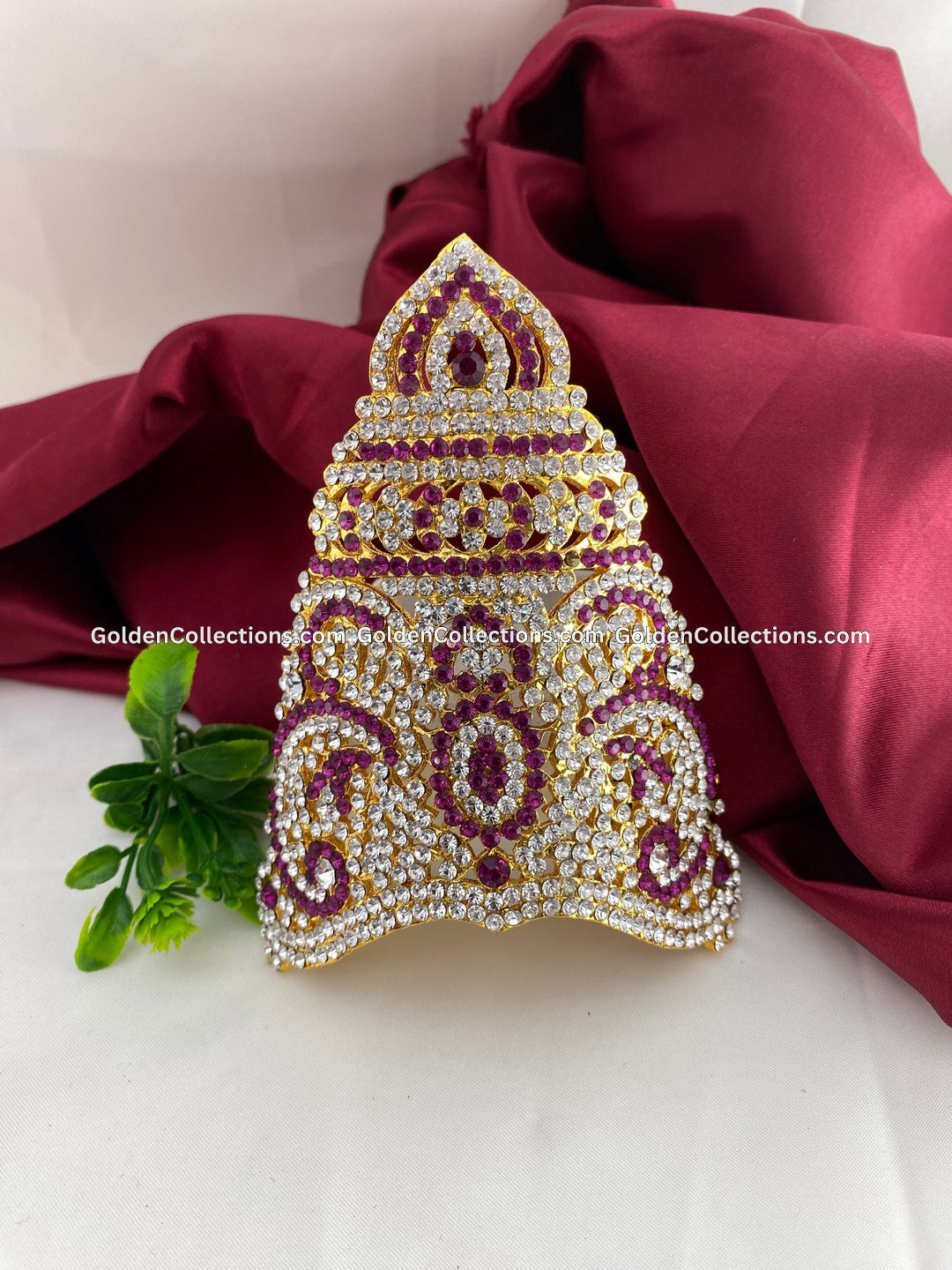 Regal Crown for Hindu God Idol - GoldenCollections DGC-144