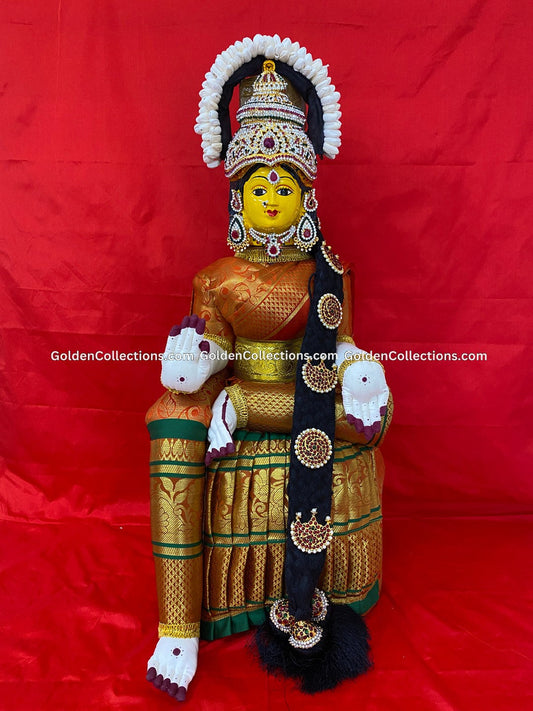 Varalakshmi Amman Idol Full Set 26 in Multi Color VVD102 for Varalakshmi Vratham pooja image 1