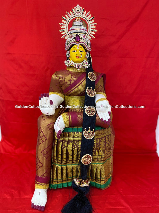 Varalakshmi Amman Idol Full Set 26 in Multi Color VVD083 for Varalakshmi Vratham pooja image 1