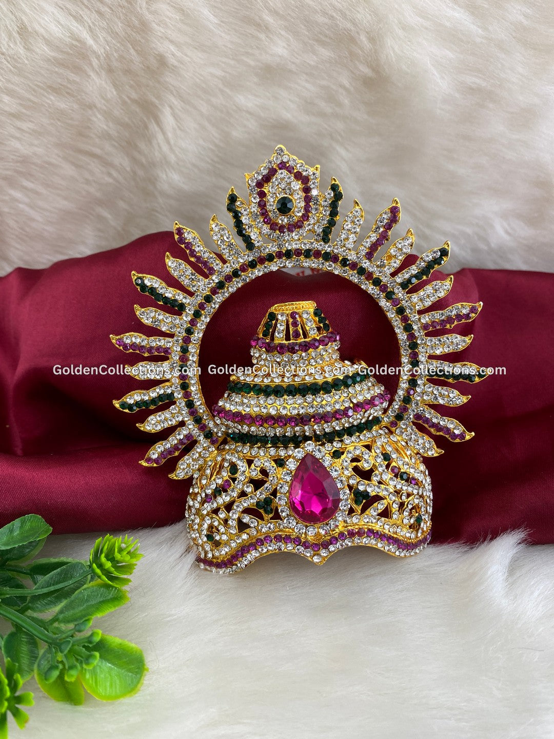 Shop Now: Exquisite Deity God Goddess Crown Mukut - DGC-0185