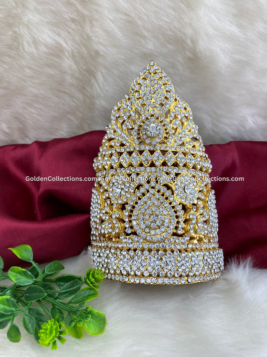 Shop Sacred Goddess Amman Crown Mukut Online - DGC-0164