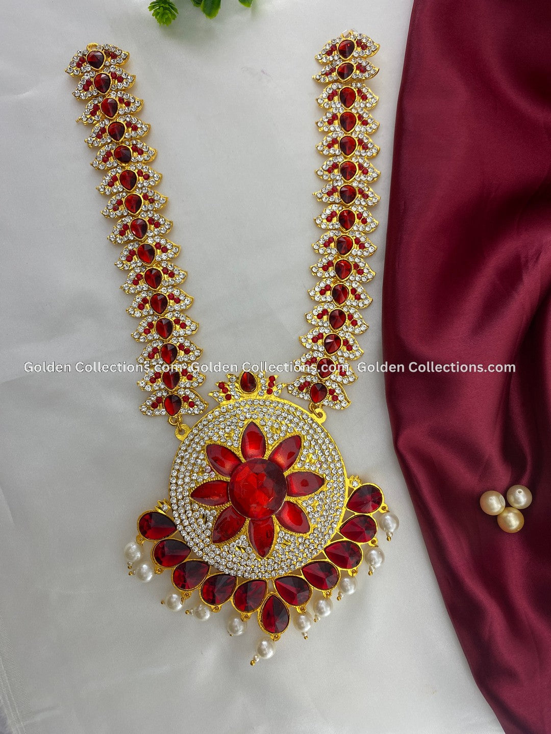 Short Necklace for Deity - GoldenCollections DSN-031