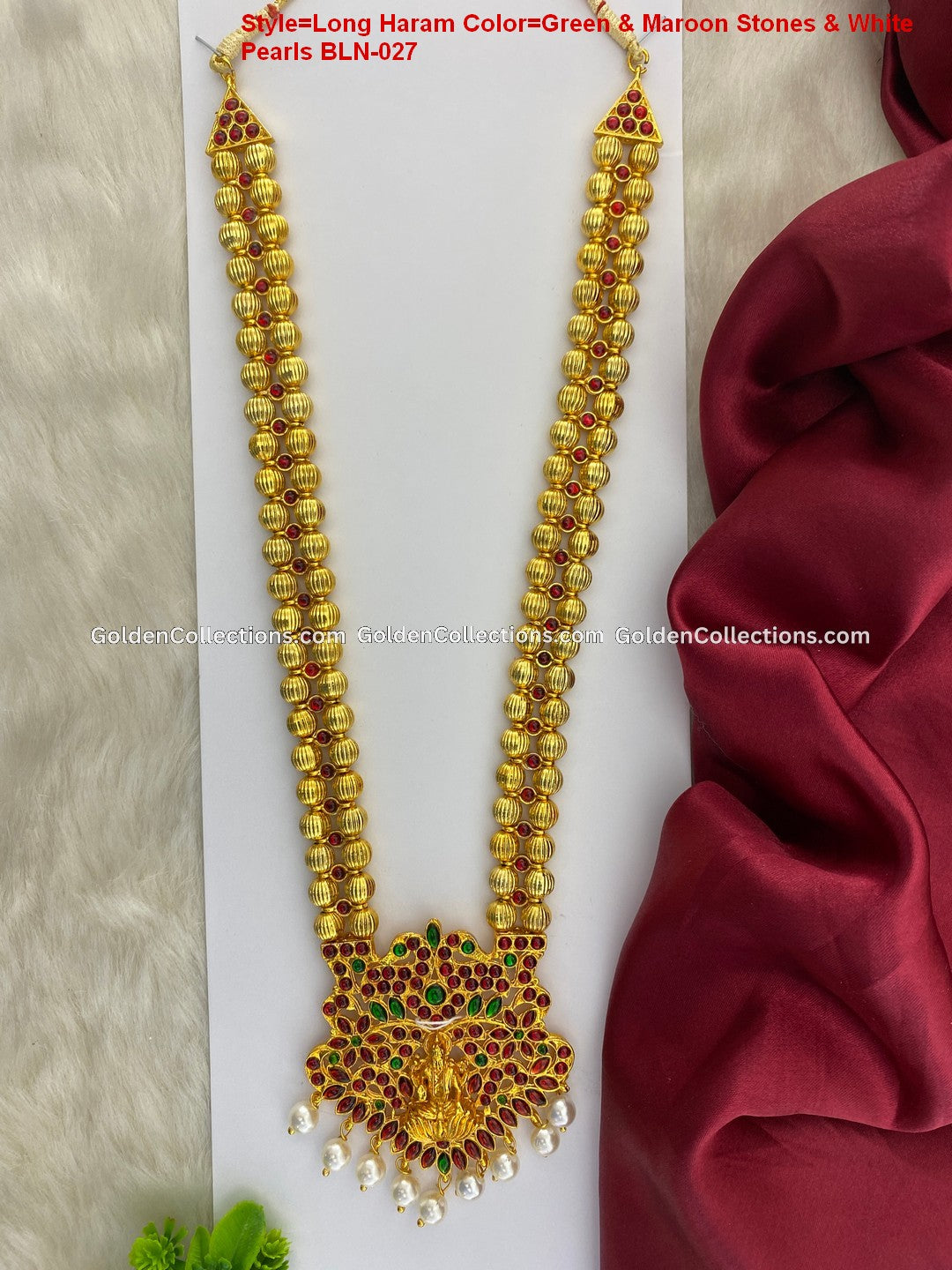 Stunning Bharatanatyam Long Haram Styles Bln027