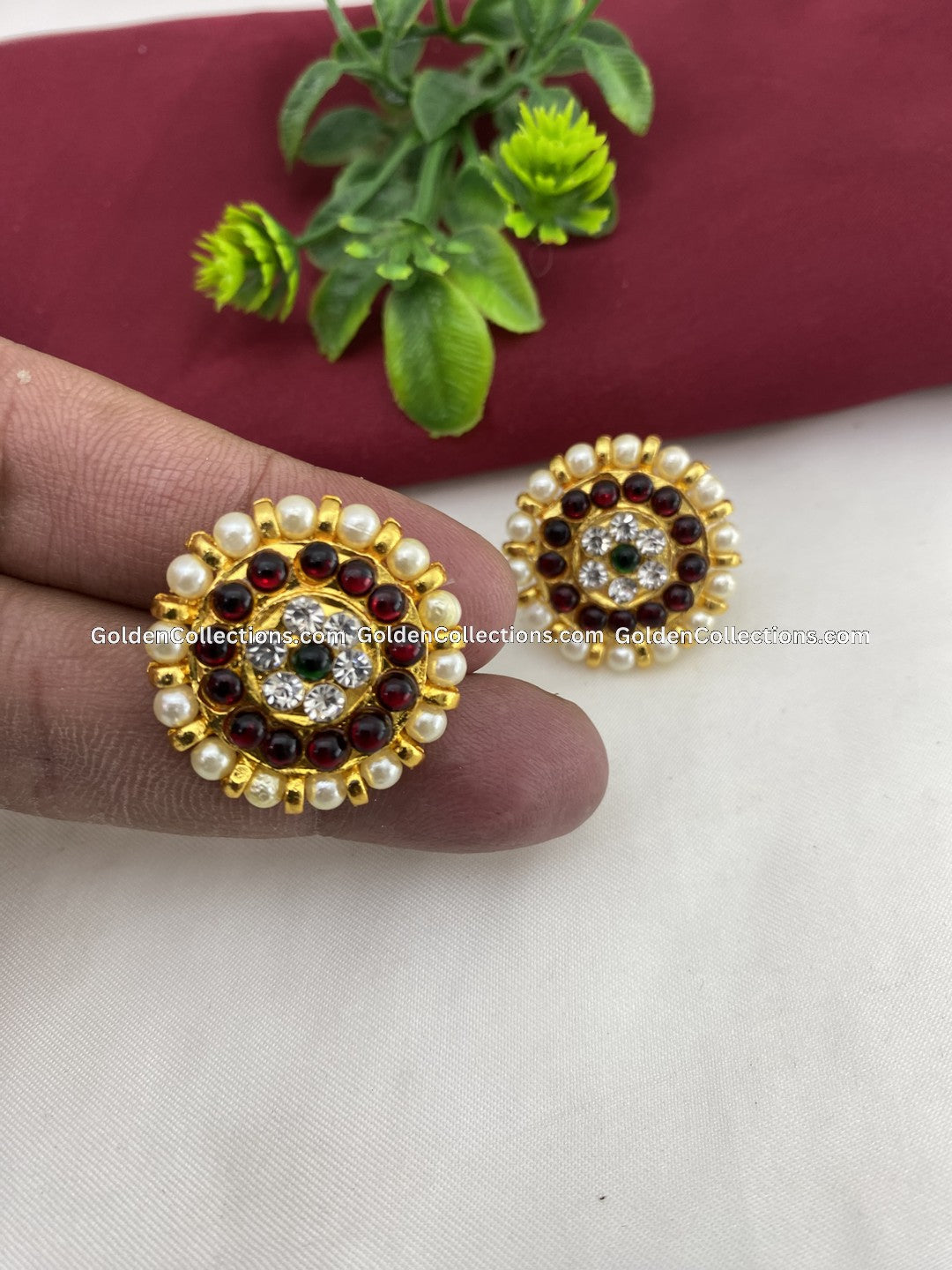 Temple Jewelry Earrings - GoldenCollections BJE-014 2