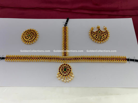 Temple Jewelry Headset Nethichutti - Bharatanatyam Collection BHS-003