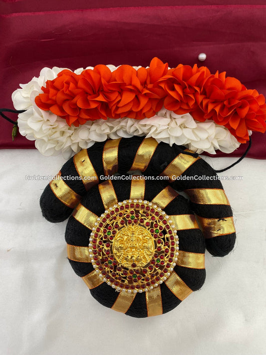 Temple jewellery hair accessories for Bharatanatyam