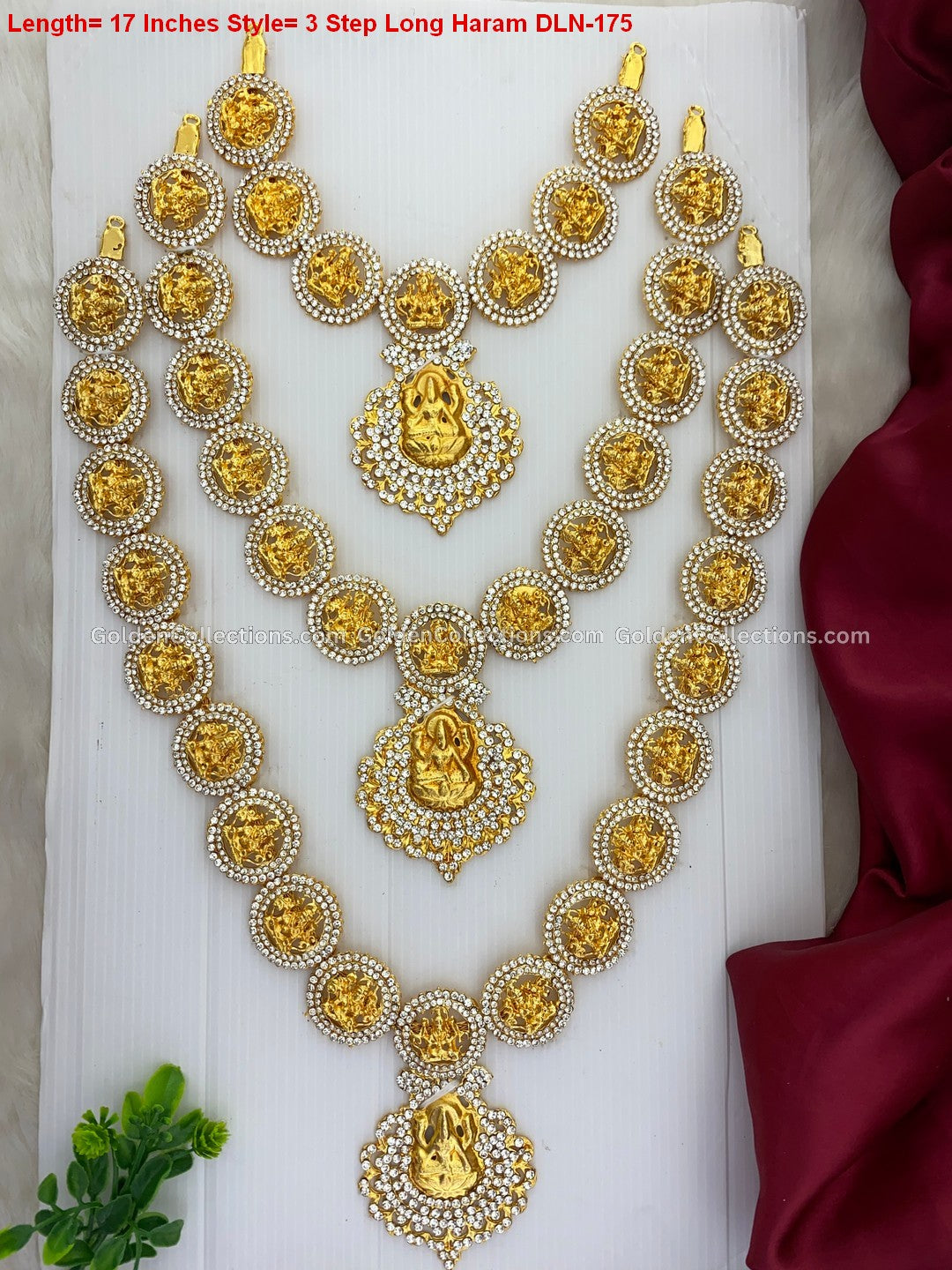 Traditional Amman Stone Long Necklace - Exclusive Design DLN-175