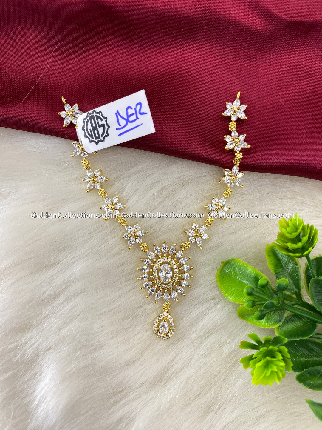 Traditional Amman Stone Short Necklace - Exclusive Design DSN-149
