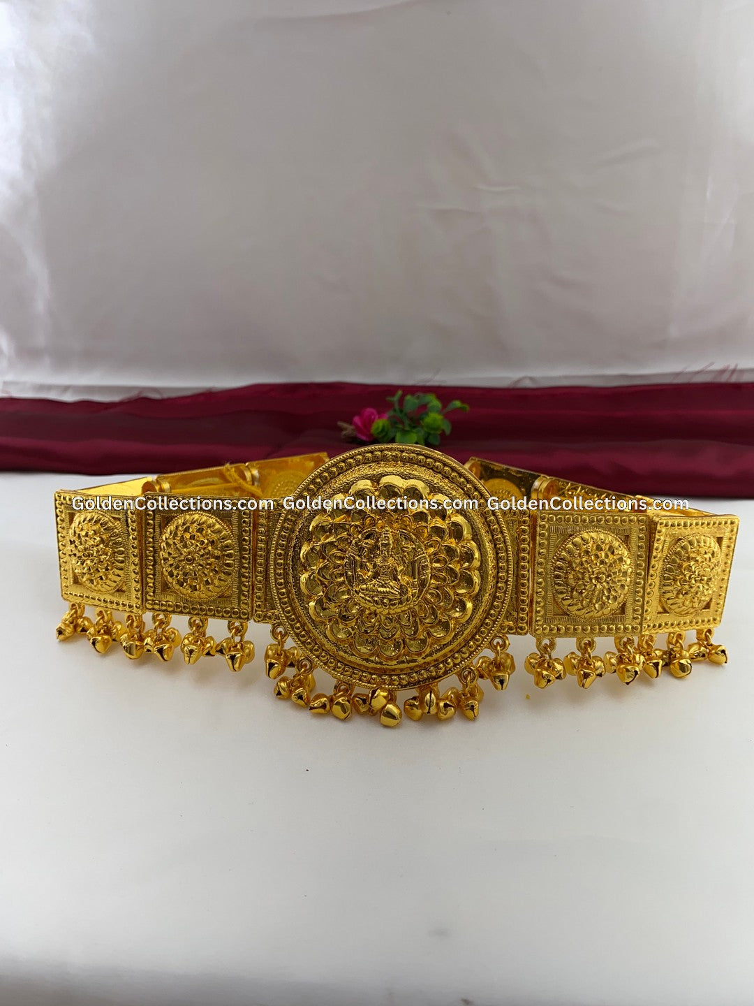 Traditional Bharatanatyam Kempu Vaddanam - GoldenCollections BWB-001 2