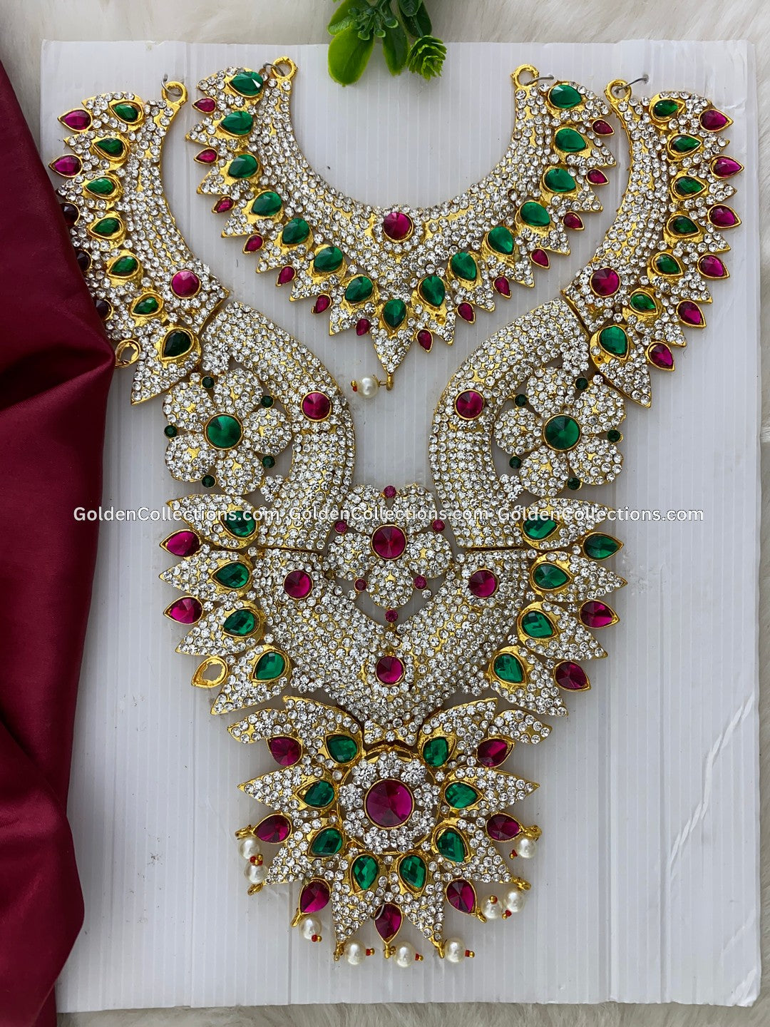 Traditional Deity Long Necklace - Goddess Lakshmi Jewellery DLN-059