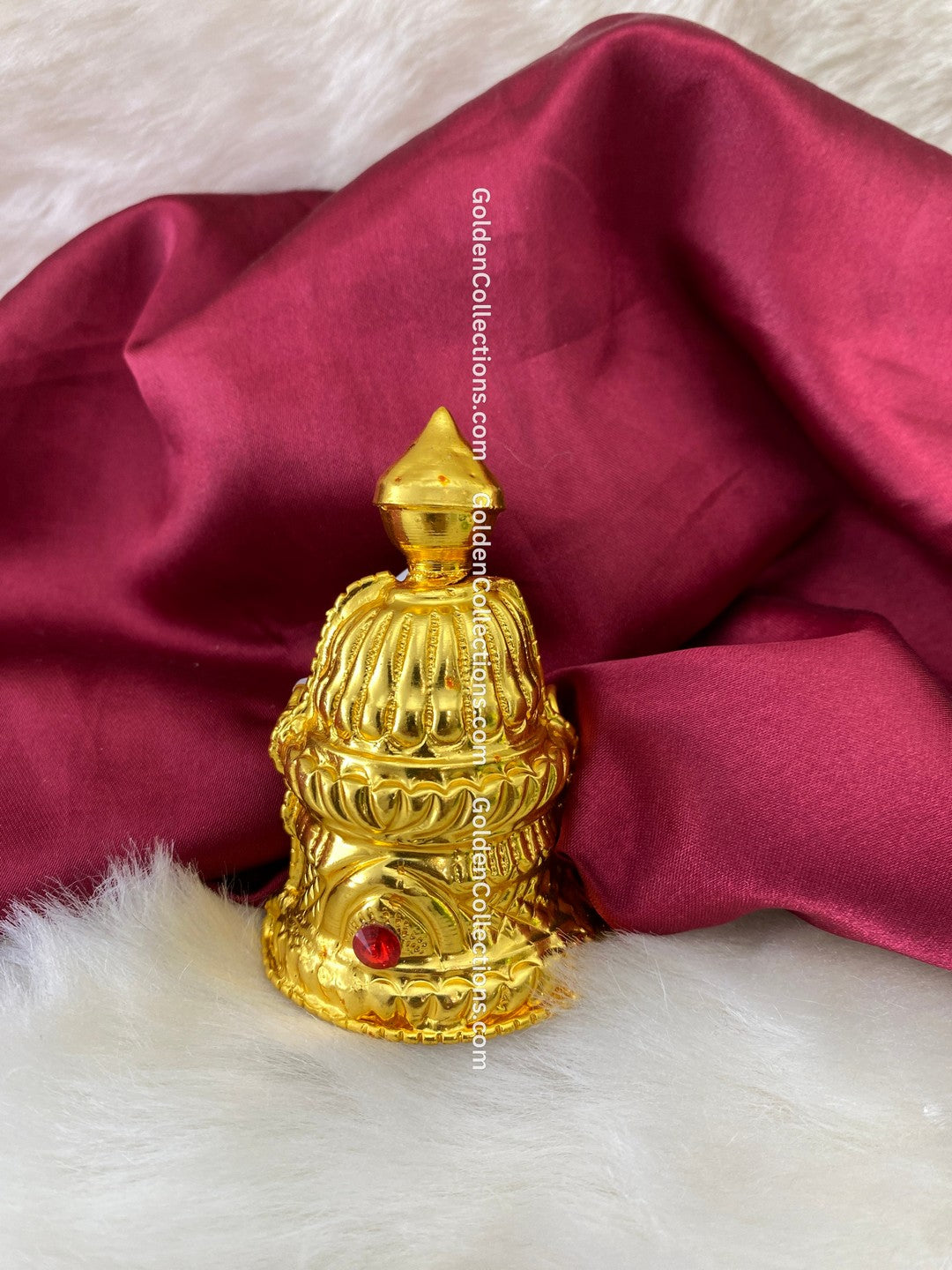 Traditional Gold Plated Deity Crown Kireedam - Buy Now - DGC-205