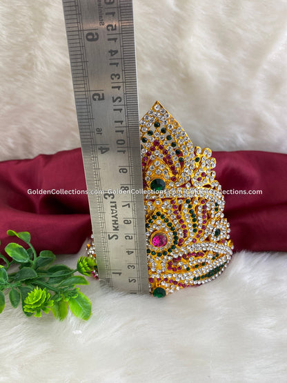 Traditional Hindu Deity Crown Kireedam Jewelry Buy Online - DGC-0165 2