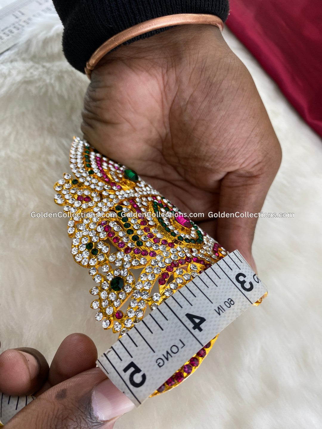 Traditional Hindu Deity Crown Kireedam Jewelry Buy Online - DGC-0165 3