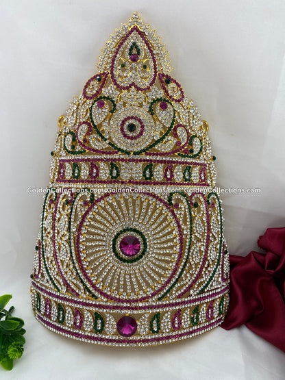 Traditional Mukut for Deity - GoldenCollections DGC-119