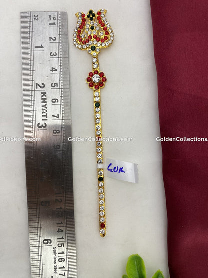 Trishul thiri soolam for Amman Shiva Parvathi weapon Ornament Online GDW-008