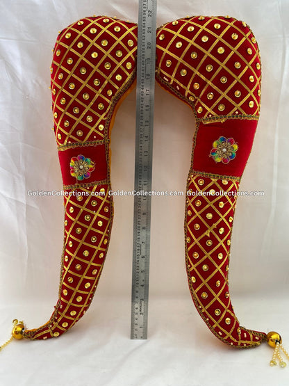 Vagamalai Deity Shoulder Decorations for Pooja Amman Alangaram Big Red DVT-007