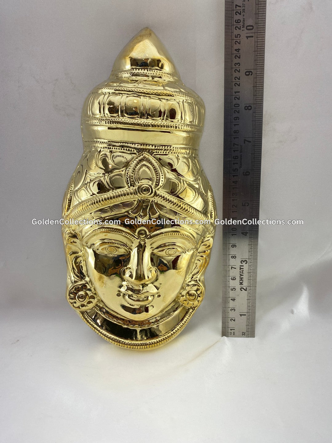 Varalakshmi Amman Face in Brass - GoldenCollections VDF-013 2