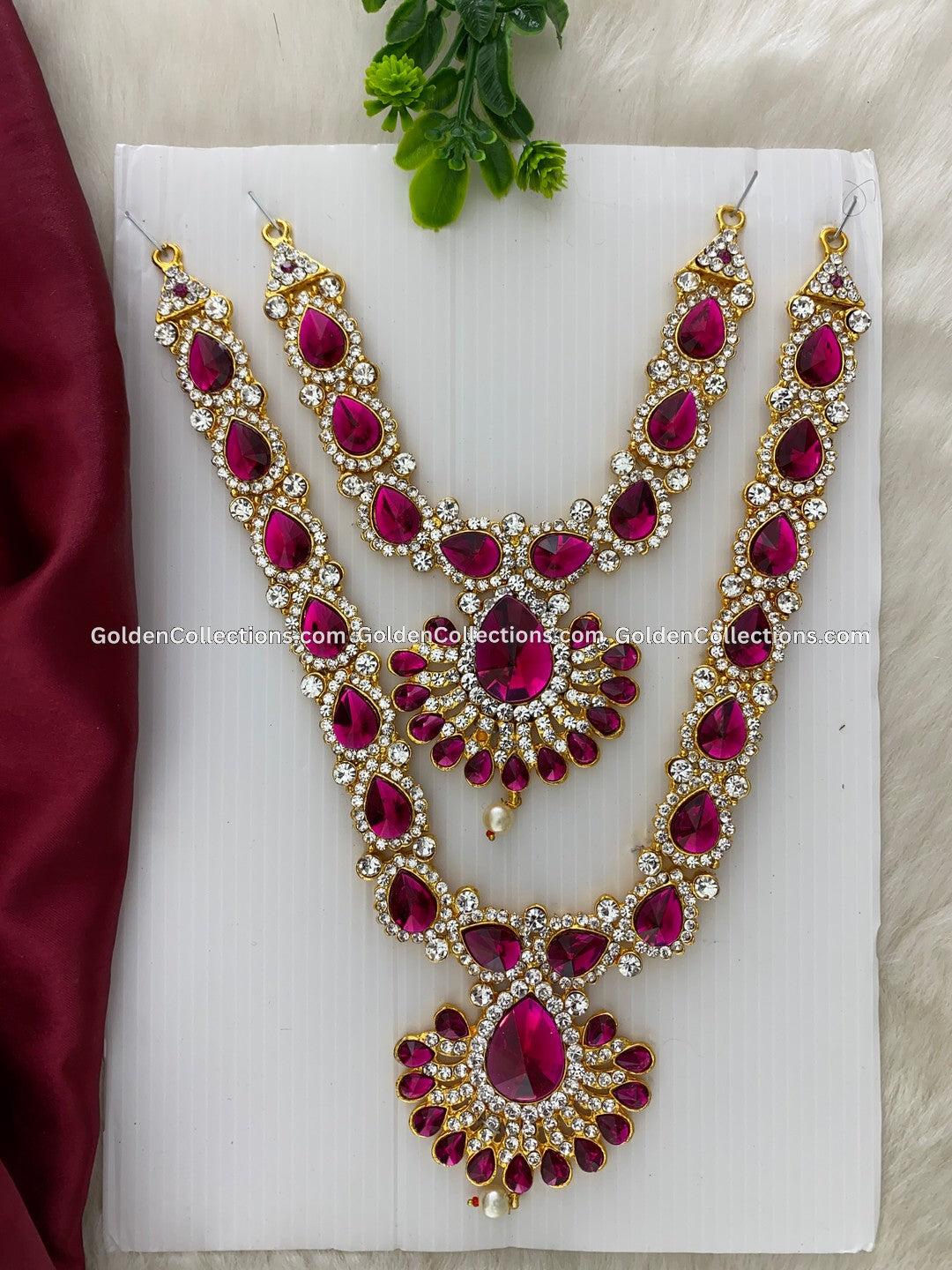 Varalakshmi Divine Short Necklace - GoldenCollections DSN-115