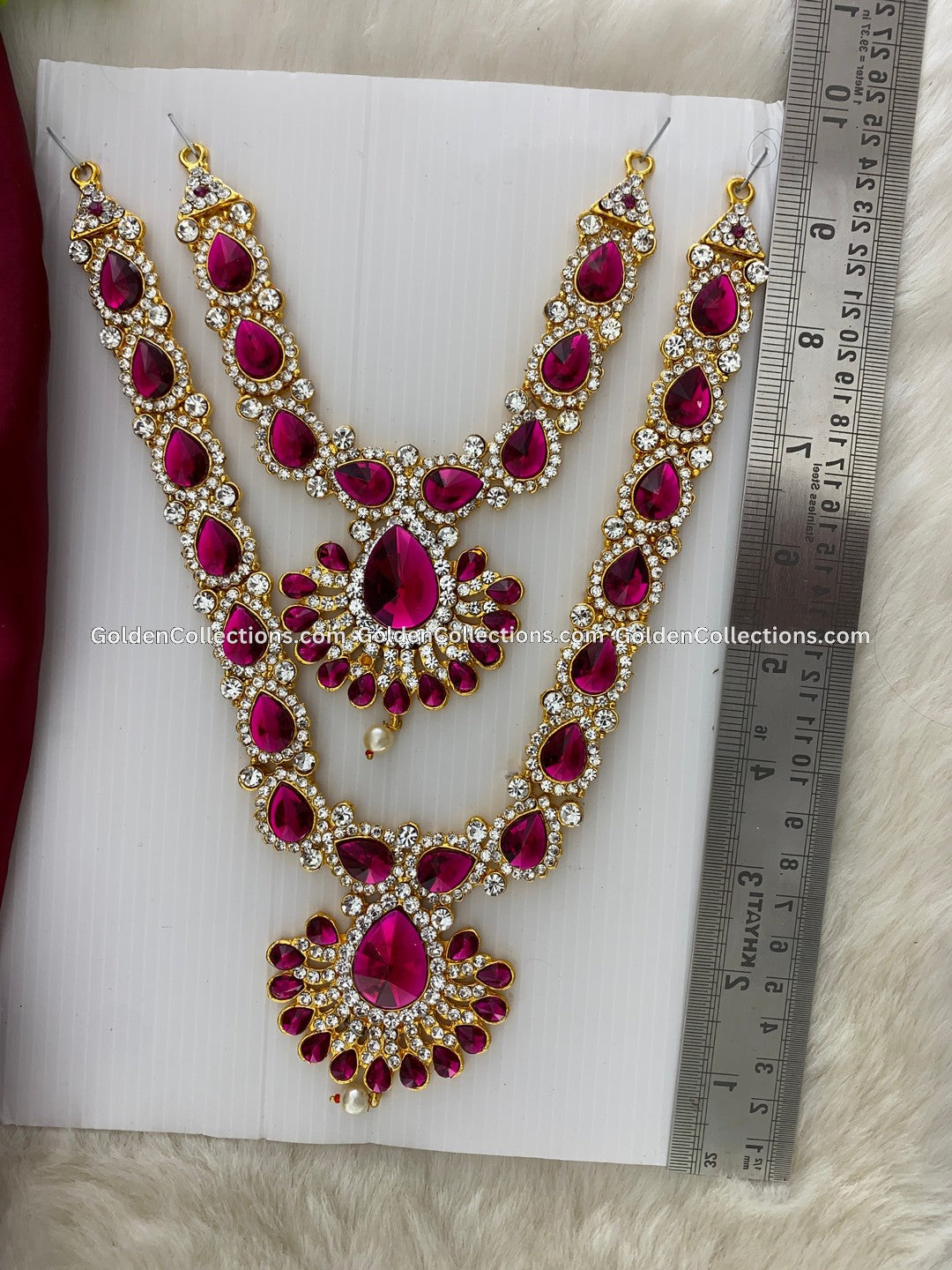 Varalakshmi Divine Short Necklace - GoldenCollections DSN-115 2