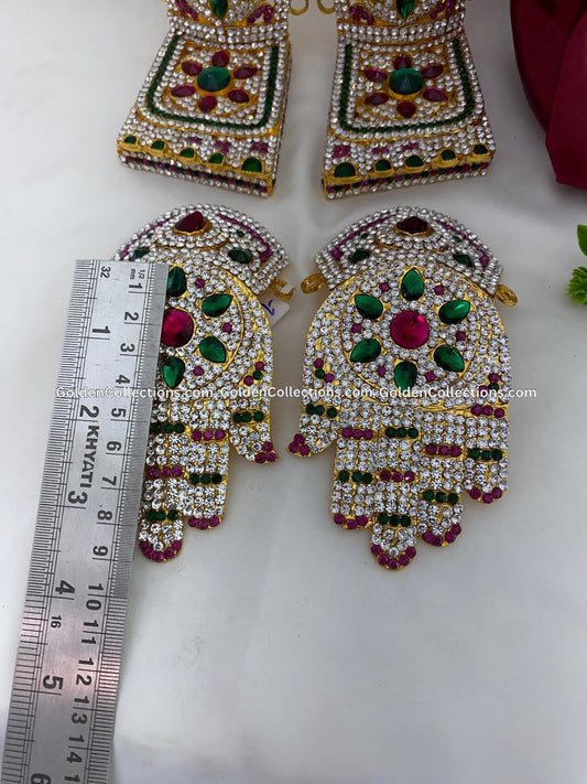 Resin Stone Hastham and Padam 3.5 in VHL010 deity hastham padam for idol alankaram image 2