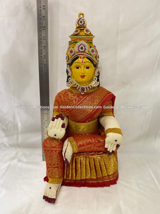 Varalakshmi Amman Idol Full Set 19 in Multi Color VVD037 for Varalakshmi Vratham pooja image 2